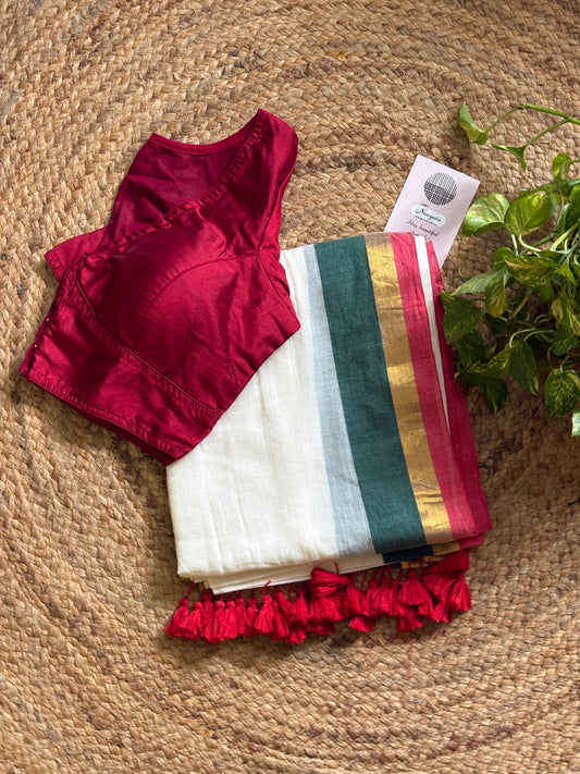 Saree and blouse combo set