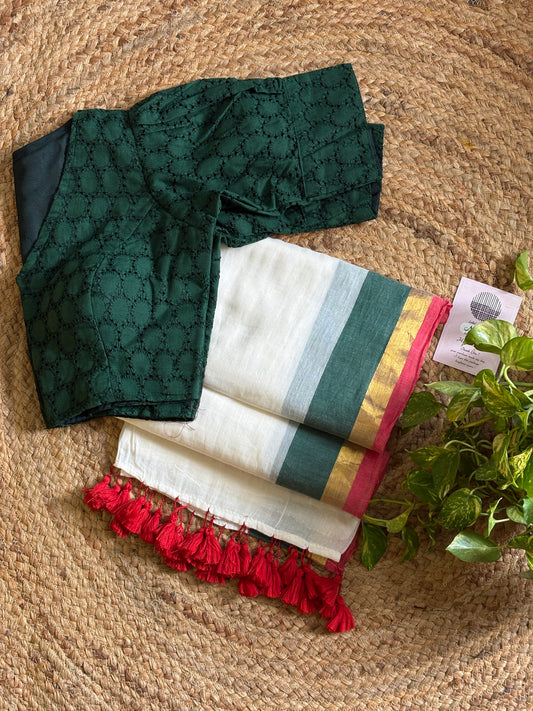 Saree and blouse combo set