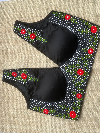 Hand Embroidered Cotton Blouse