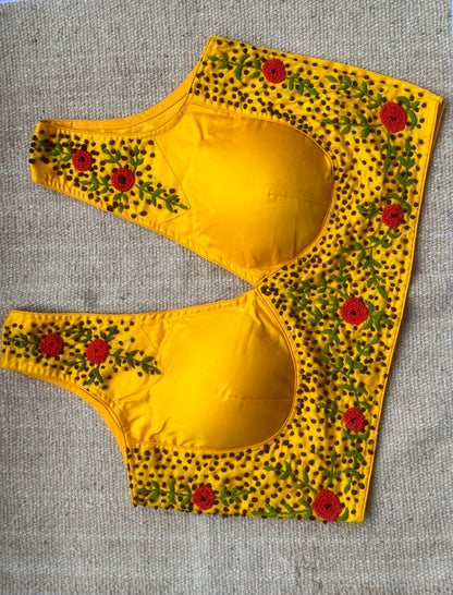 Hand Embroidered Cotton Blouse