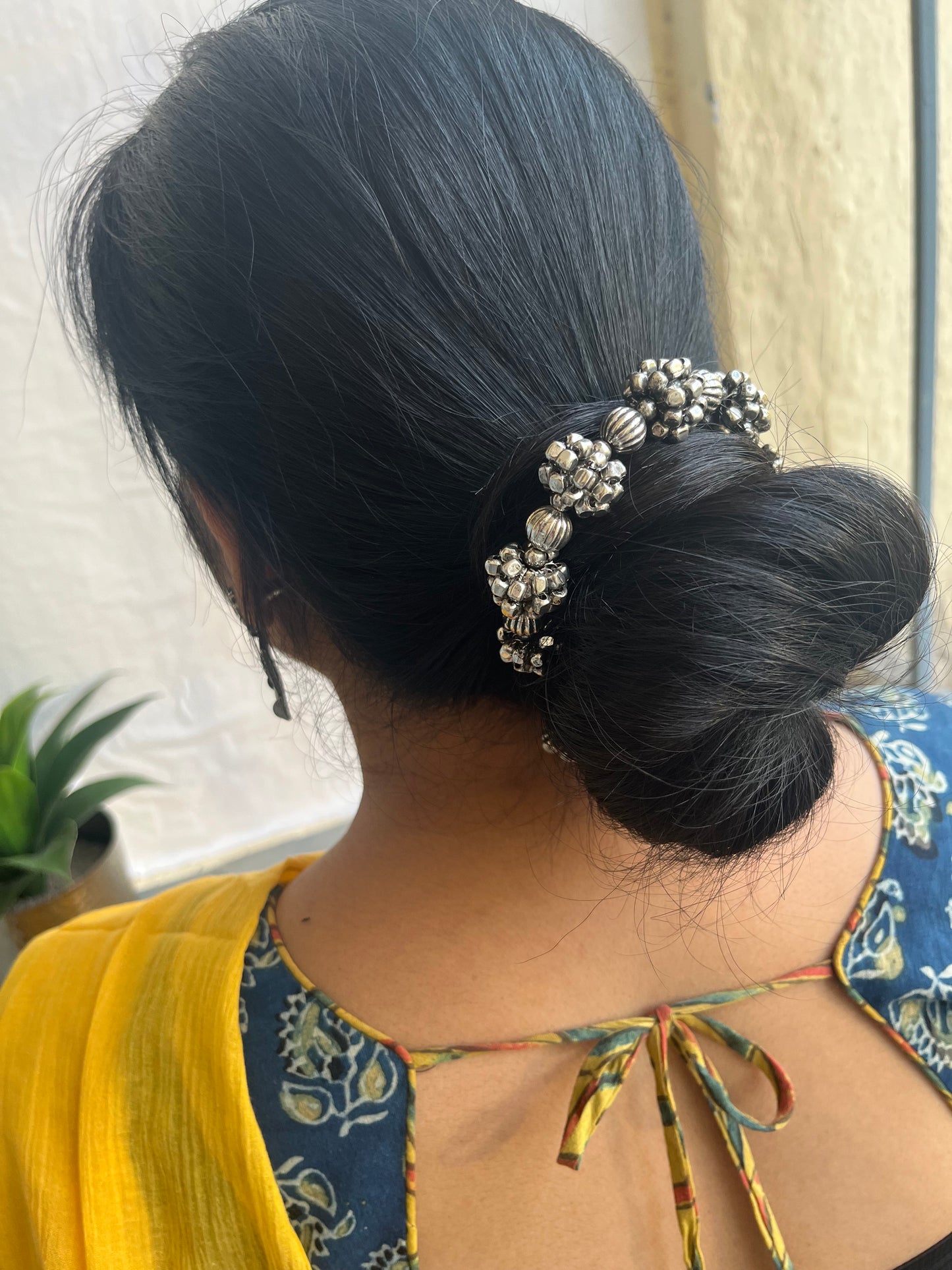 Traditional silver gajra