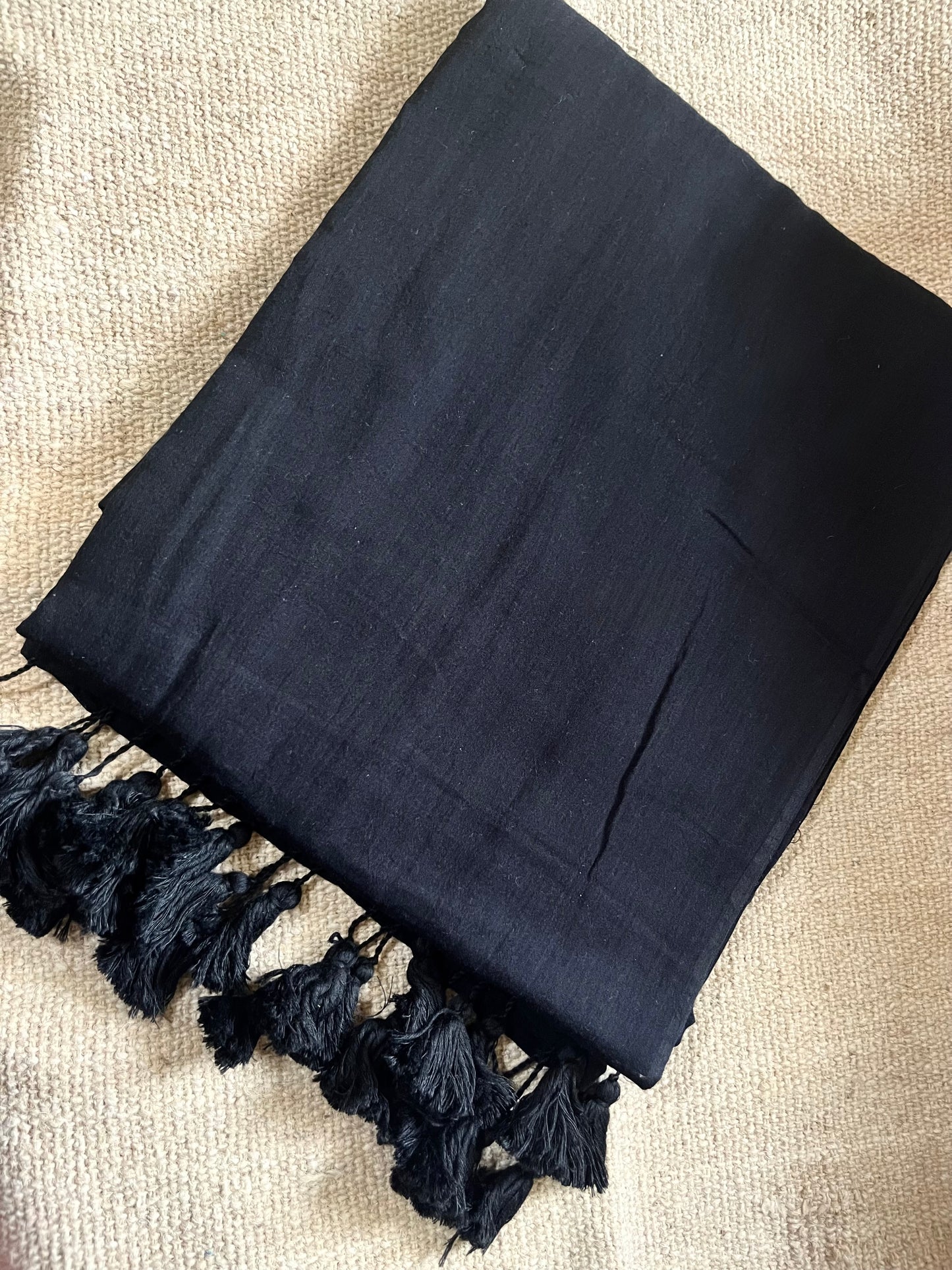 Plain Mul Cotton Saree