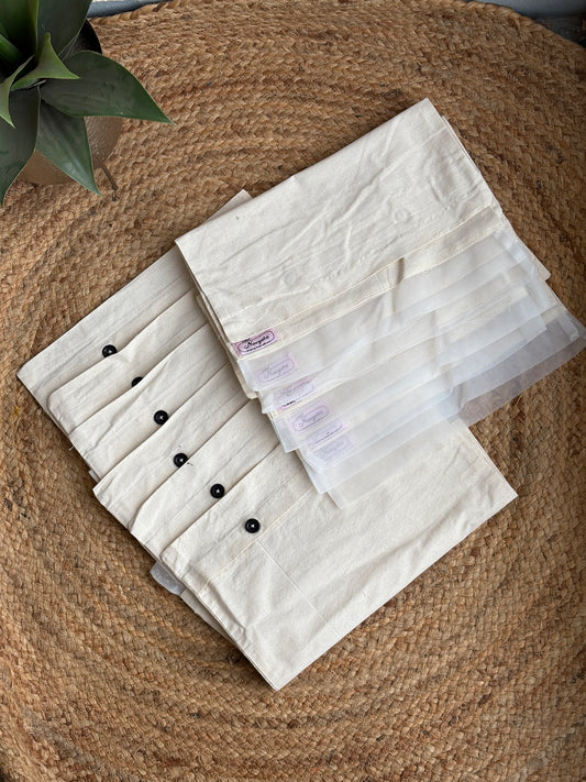 Set of 12 saree covers