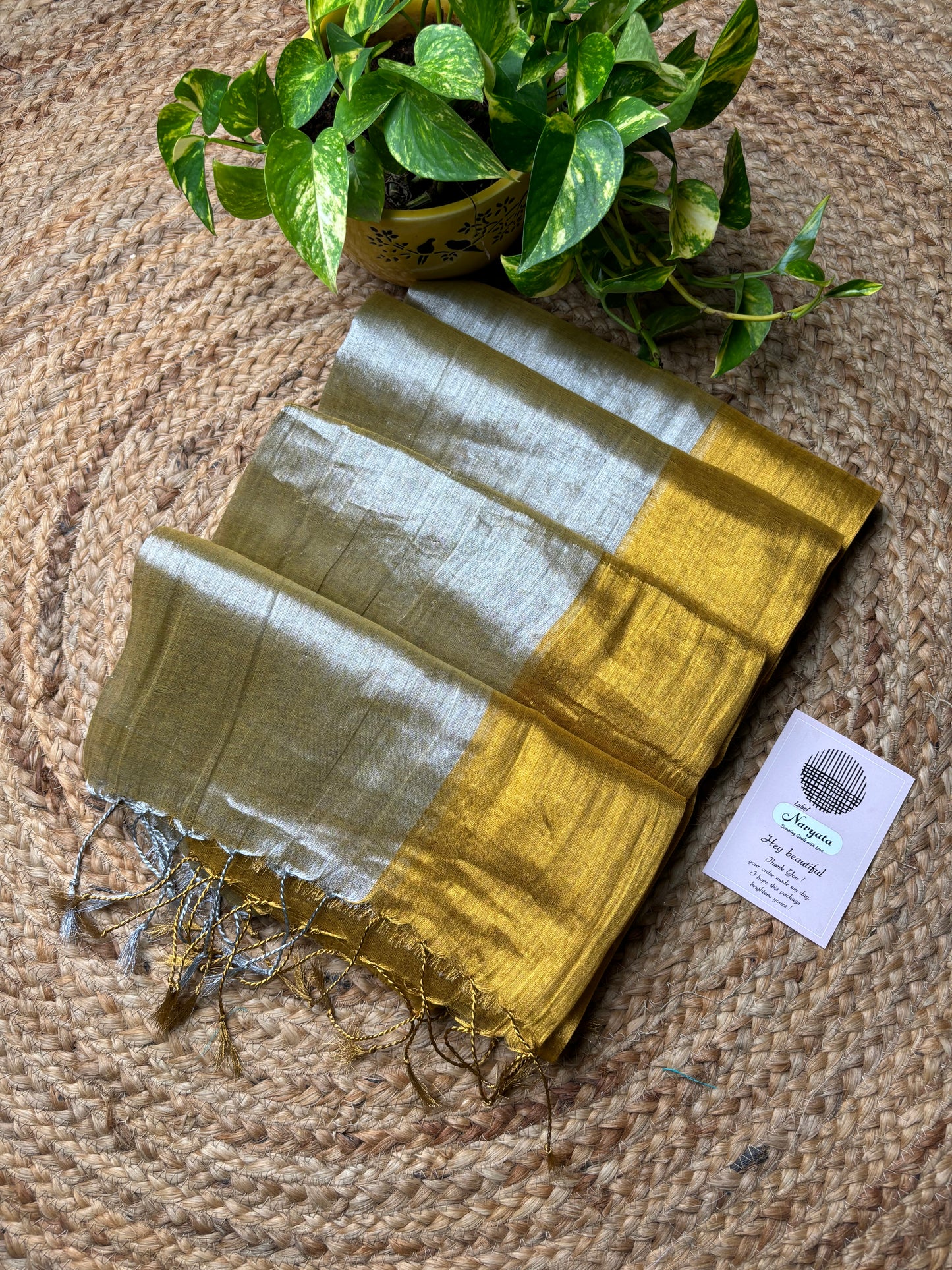 Mul cotton tissue saree
