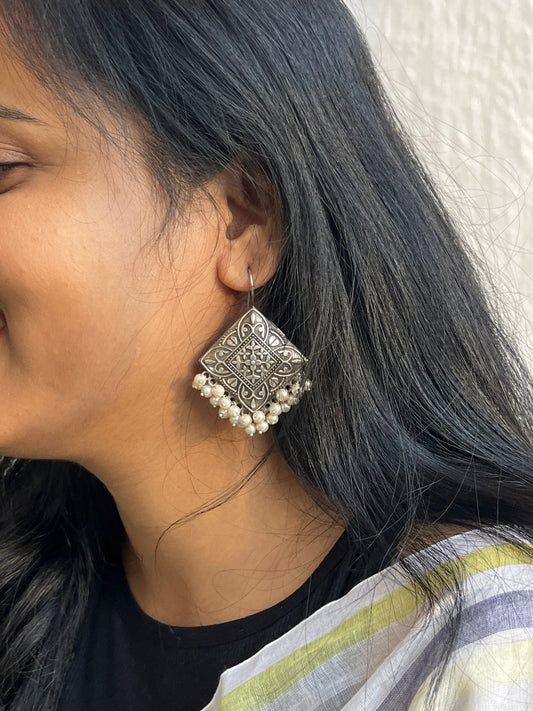 Silver earring