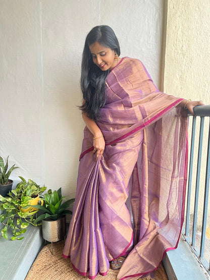Mul cotton tissue saree