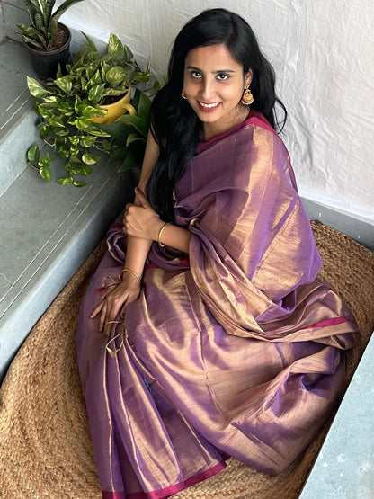 Mul cotton tissue saree