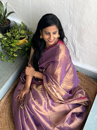 Mul cotton tissue saree