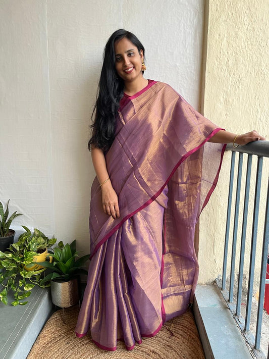 Mul cotton tissue saree